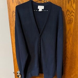 Arrow Dark Navy V-Neck Button Cardigan